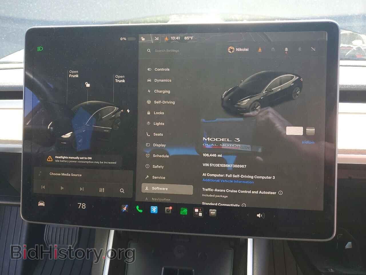 2019 TESLA MODEL 3 - VIN: 5YJ3E1EB6KF388967 - Photo 9