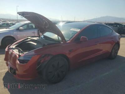 2024 Tesla MODEL 3, красный — VIN 5YJ3E1EA6RF871649, Copart