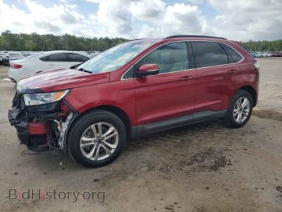 2015 Ford EDGE SEL, red — VIN 2FMTK4J84FBC22000, Copart