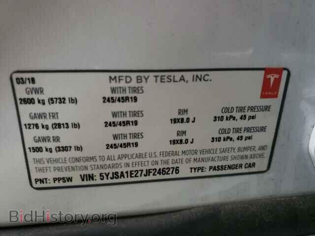 2018 TESLA MODEL S - VIN: 5YJSA1E27JF246276 - Photo 10