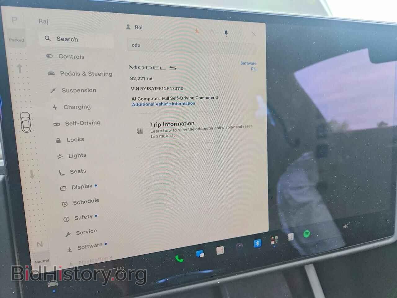 2022 TESLA MODEL S - VIN: 5YJSA1E51NF473110 - Photo 9