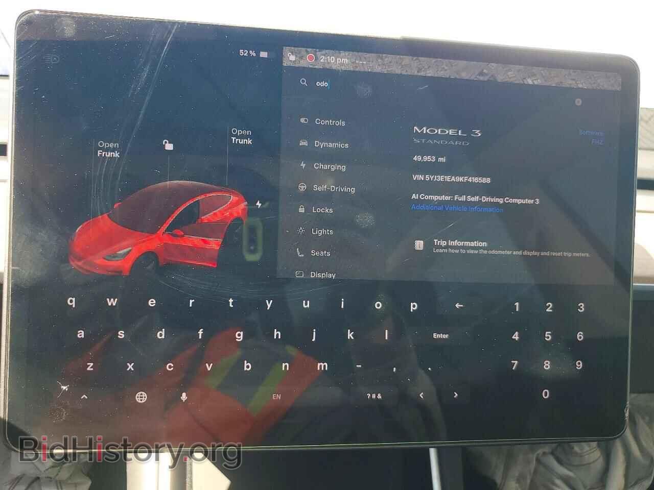 2019 TESLA MODEL 3 - VIN: 5YJ3E1EA9KF416588 - Фото 9