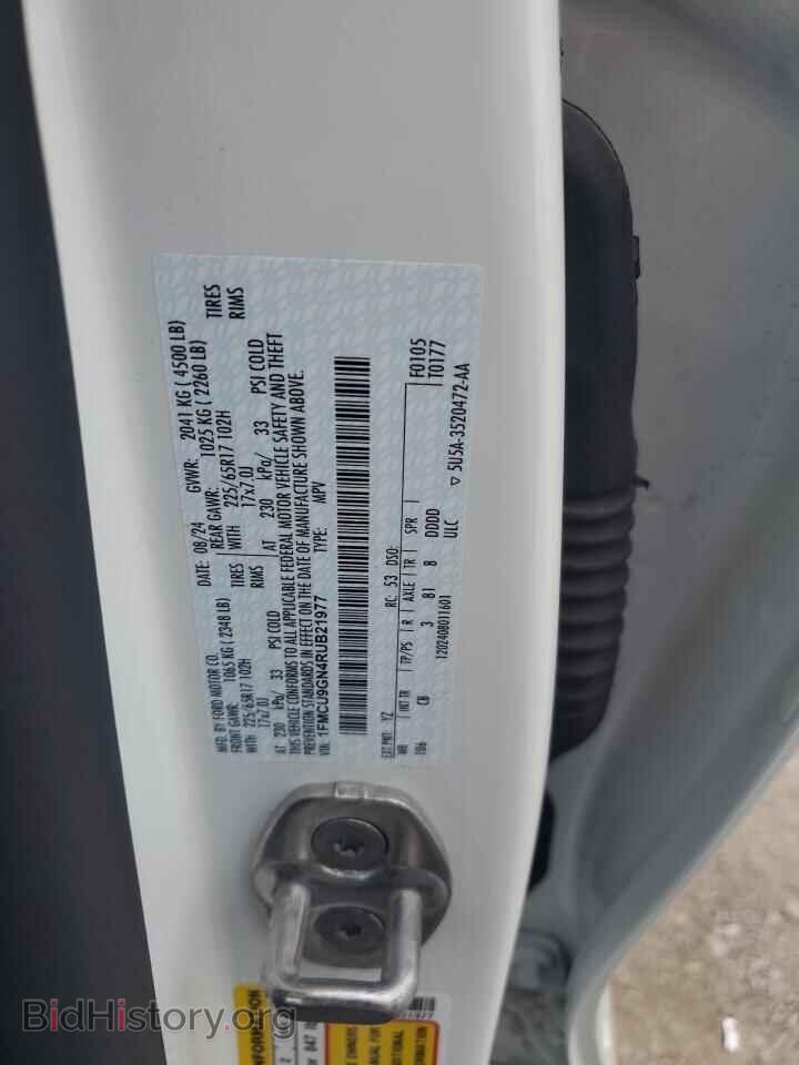 2024 FORD ESCAPE ACT - VIN: 1FMCU9GN4RUB21977 - Фото 13