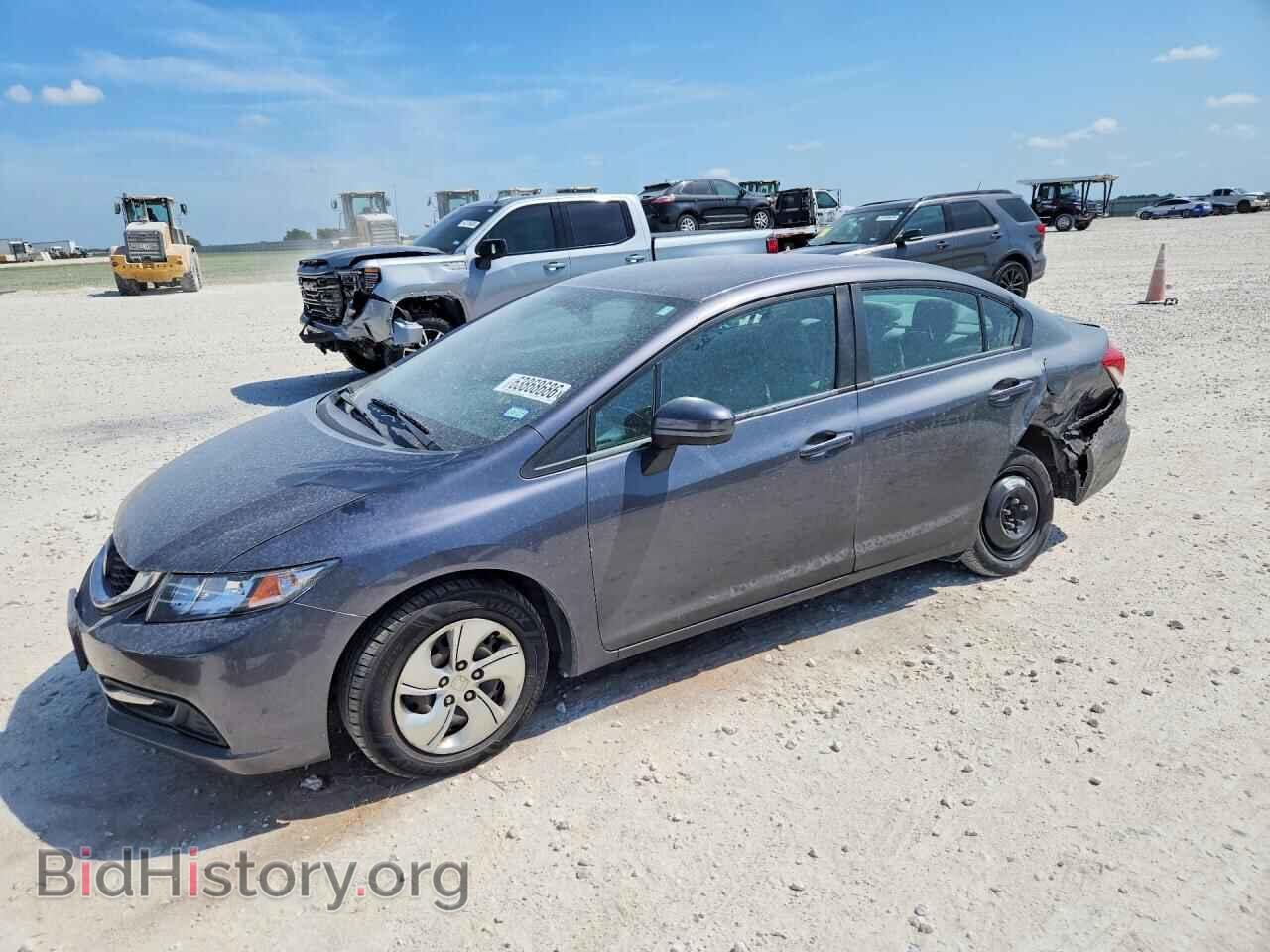 2014 Honda CIVIC LX (VIN 19XFB2F50EE229828) — фото 1 из 12, Copart, повреждение: бок