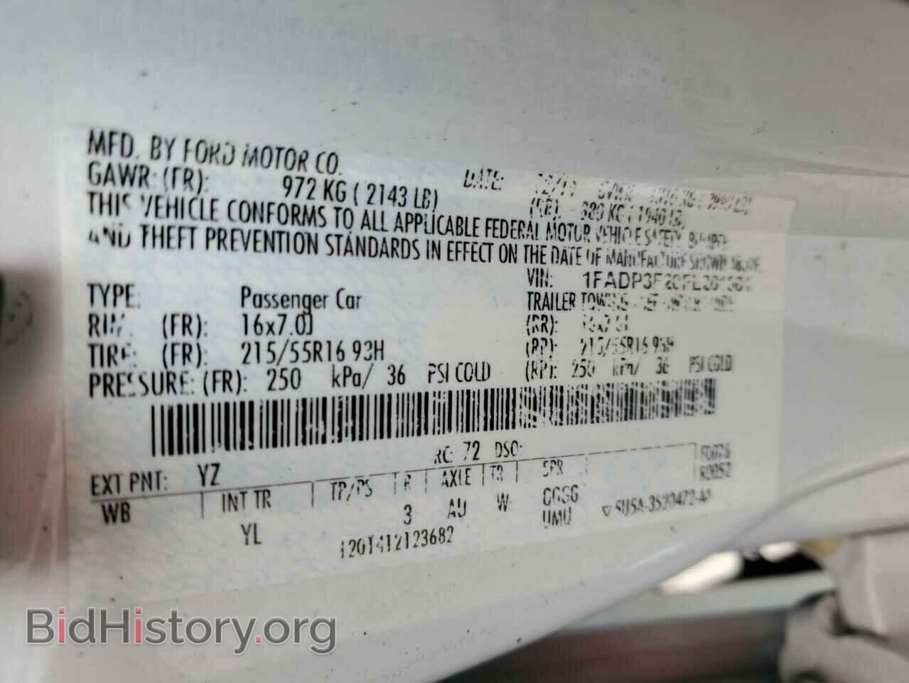 2015 FORD FOCUS - VIN: 1FADP3F20FL201501 - Фото 12