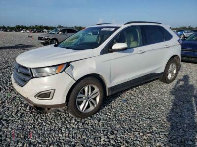 2015 Ford EDGE SEL, белый — VIN 2FMTK4J83FBB39965, Copart