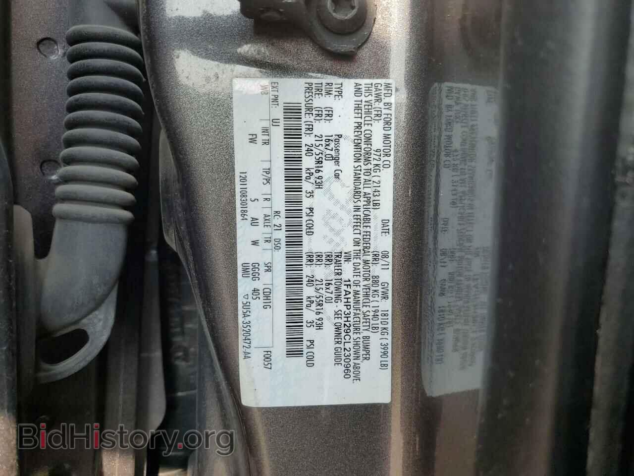 2012 FORD FOCUS - VIN: 1FAHP3H29CL230960 - Фото 13