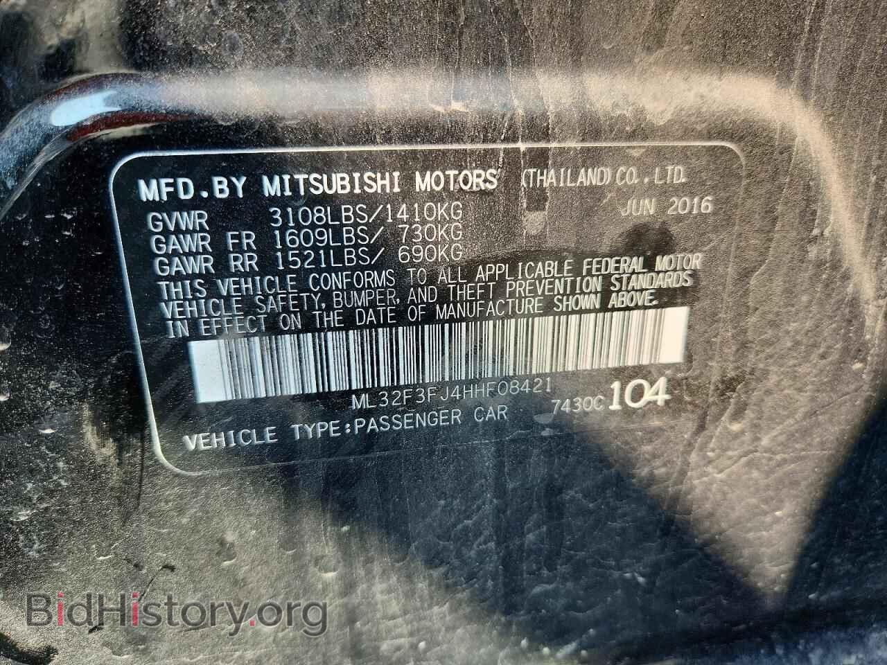 2017 MITSUBISHI MIRAGE - VIN: ML32F3FJ4HHF08421 - Photo 13