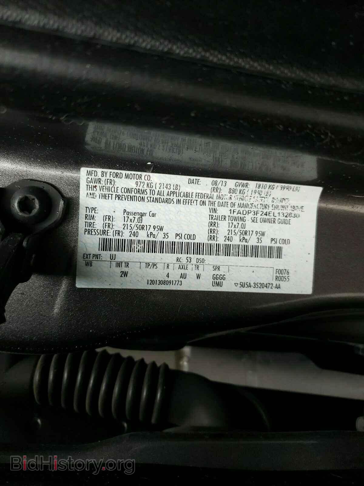 2014 FORD FOCUS - VIN: 1FADP3F24EL132830 - Photo 10