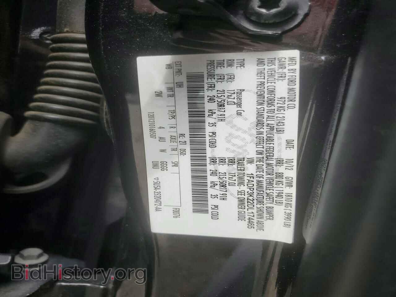 2013 FORD FOCUS - VIN: 1FADP3K22DL174465 - Фото 12