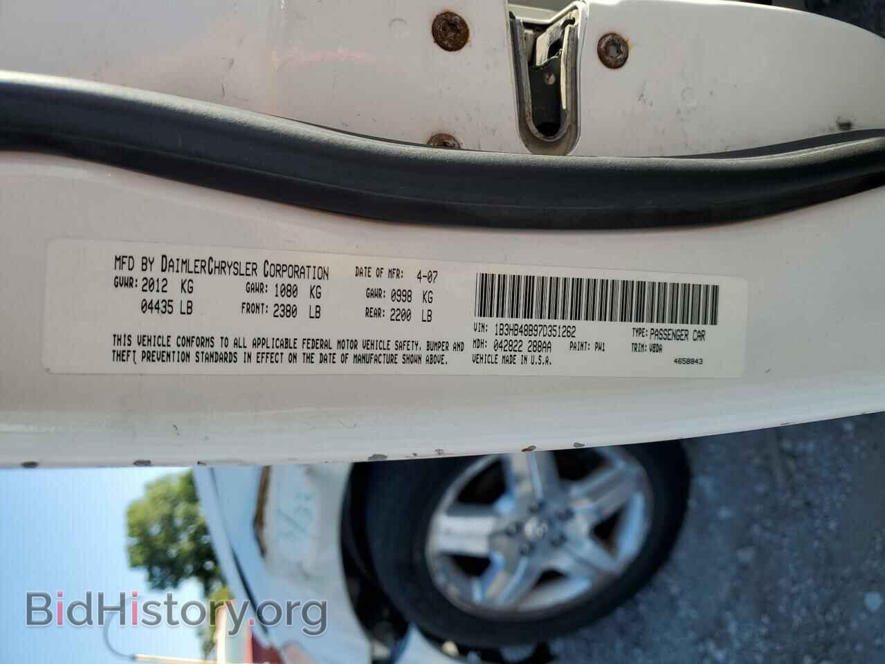 2007 DODGE CALIBER - VIN: 1B3HB48B97D351262 - Фото 12