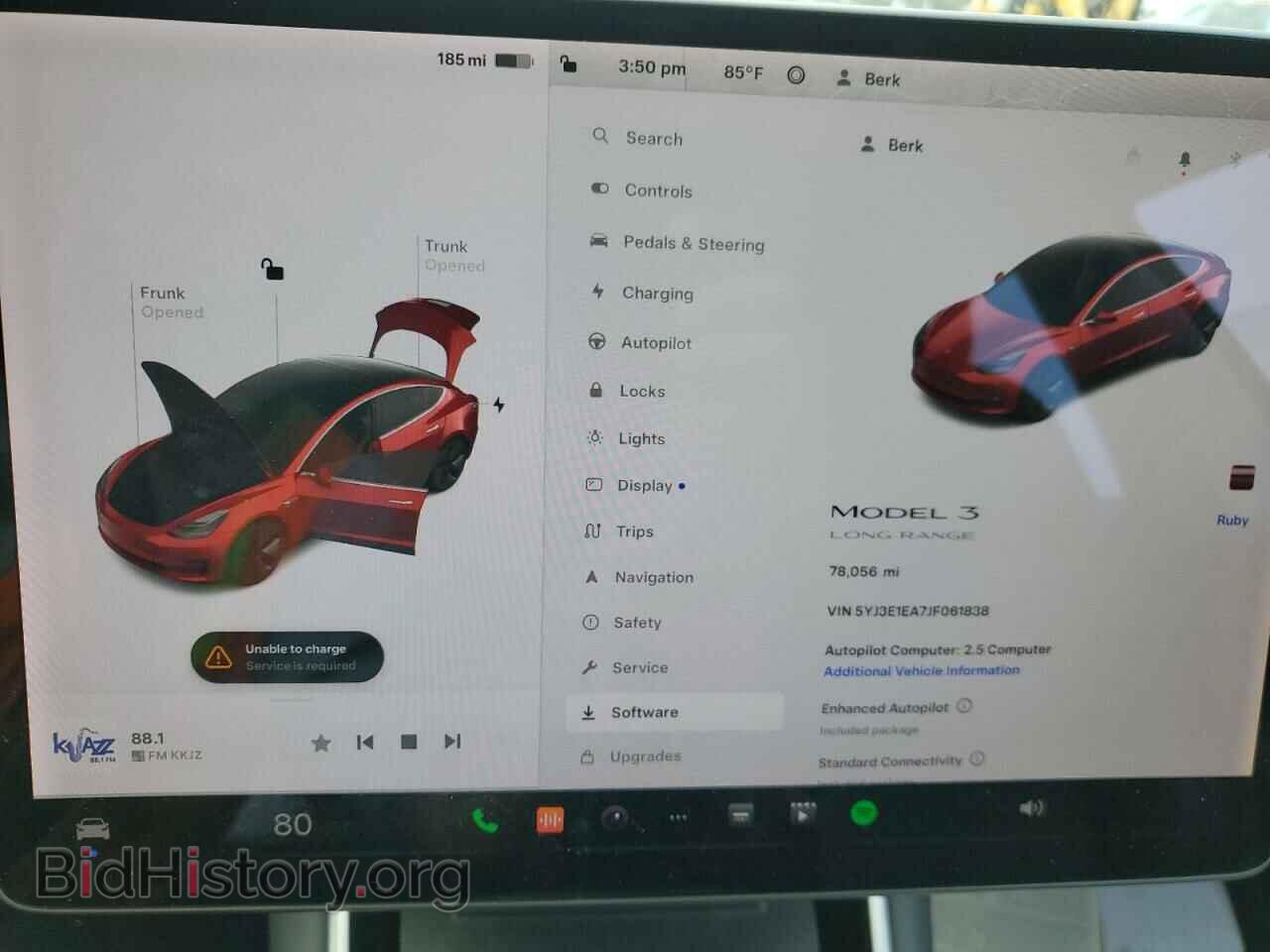 2018 TESLA MODEL 3 - VIN: 5YJ3E1EA7JF061838 - Photo 9