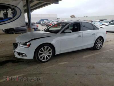 2013 Audi A4 Premium Plus, white — VIN WAUFFAFL4DN018538, Copart