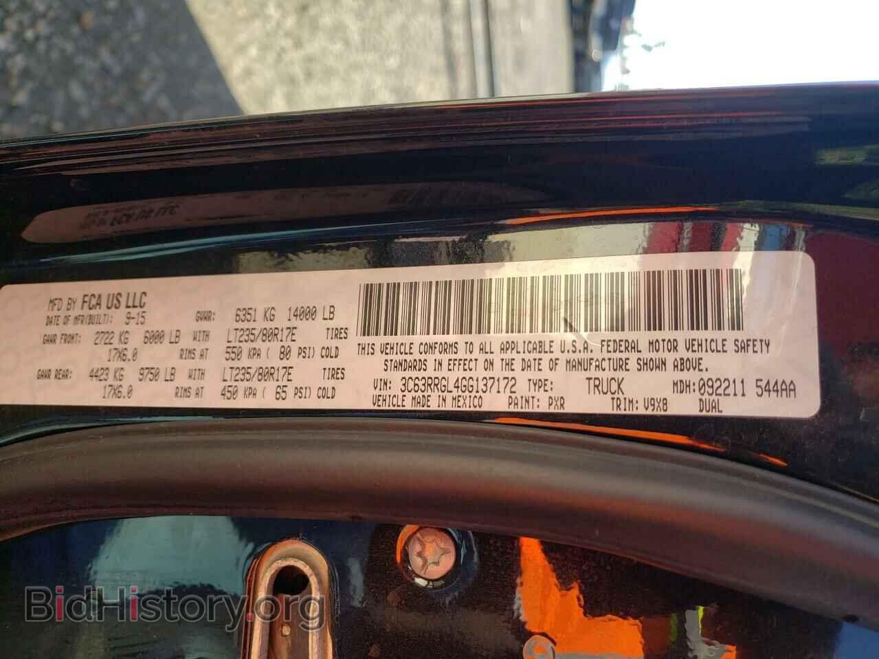 2016 RAM 3500 - VIN: 3C63RRGL4GG137172 - Photo 10