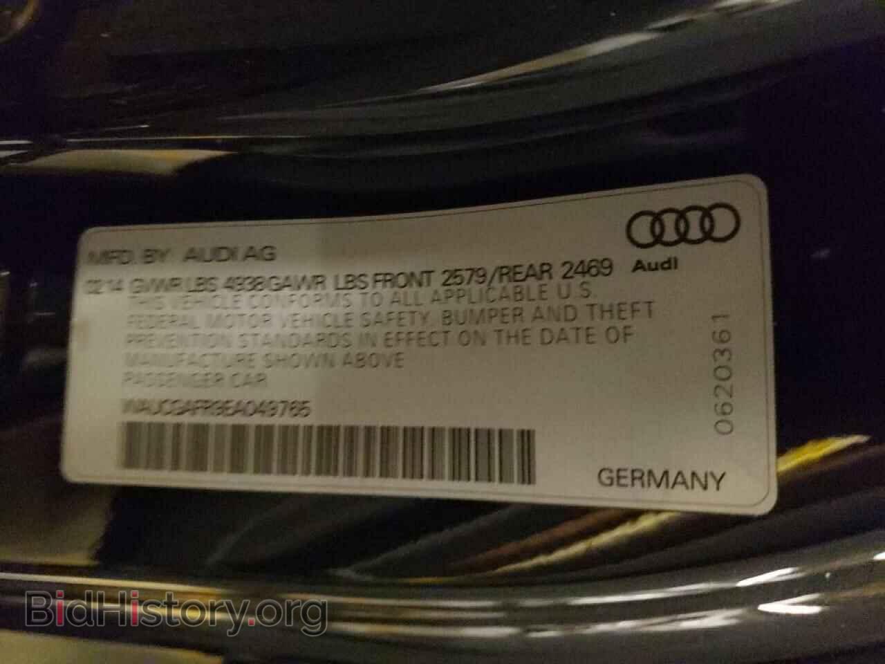 2014 AUDI S5/RS5 - VIN: WAUCGAFR9EA049765 - Фото 10