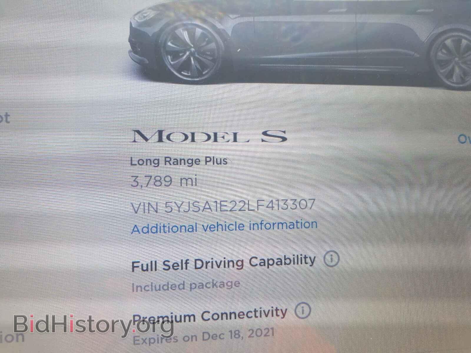 2020 TESLA MODEL S - VIN: 5YJSA1E22LF413307 - Photo 8