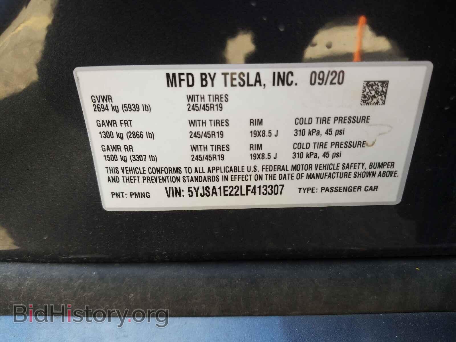 2020 TESLA MODEL S - VIN: 5YJSA1E22LF413307 - Photo 10