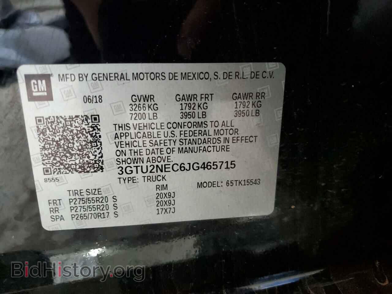 2018 GMC SIERRA - VIN: 3GTU2NEC6JG465715 - Фото 14