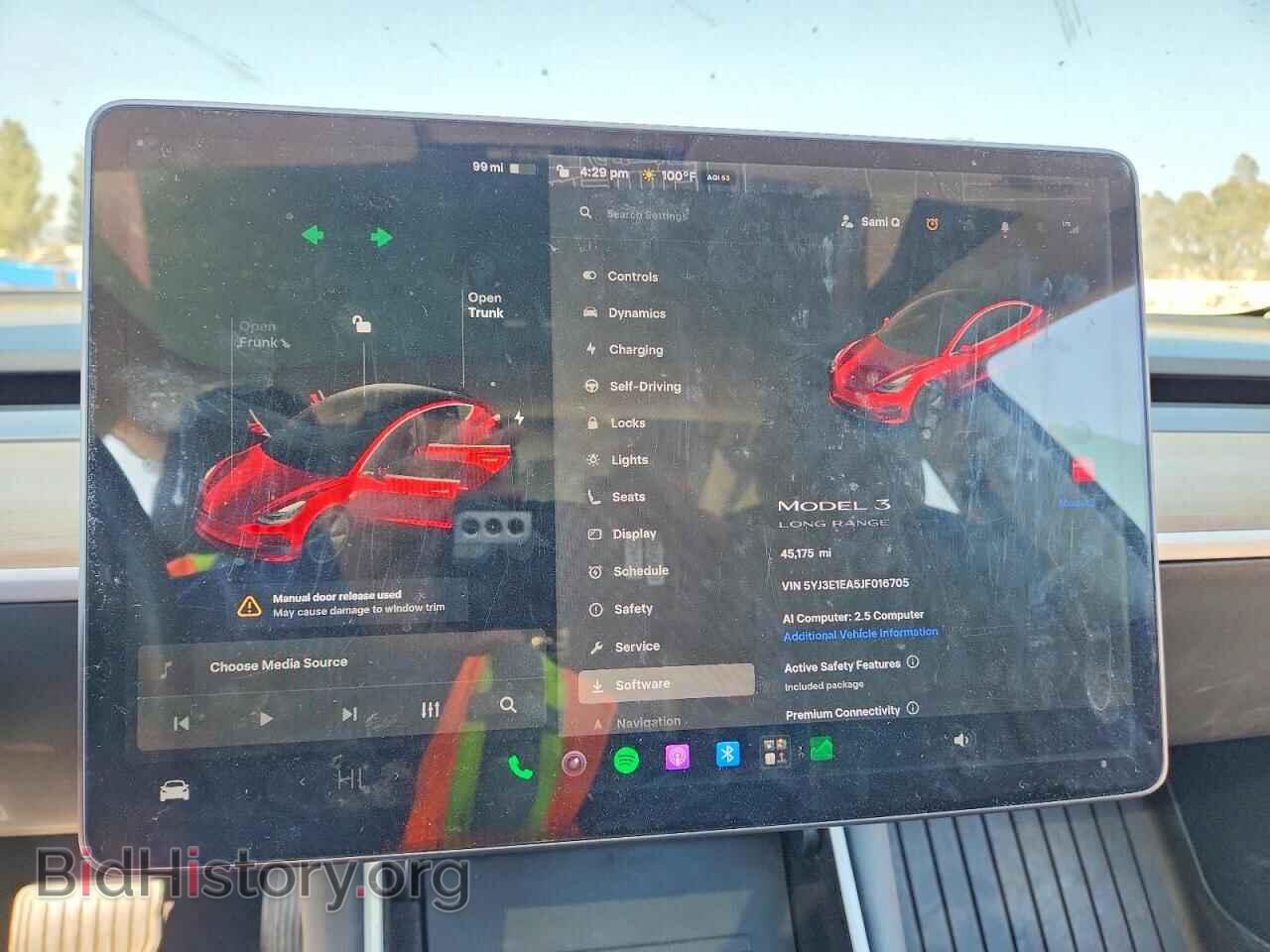 2018 TESLA MODEL 3 - VIN: 5YJ3E1EA5JF016705 - Photo 9