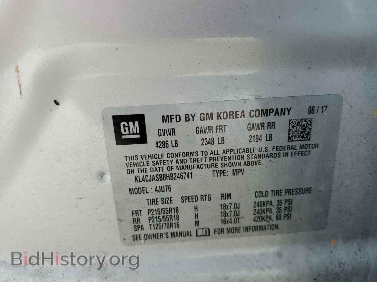 2017 BUICK ENCORE - VIN: KL4CJASB8HB246741 - Photo 10