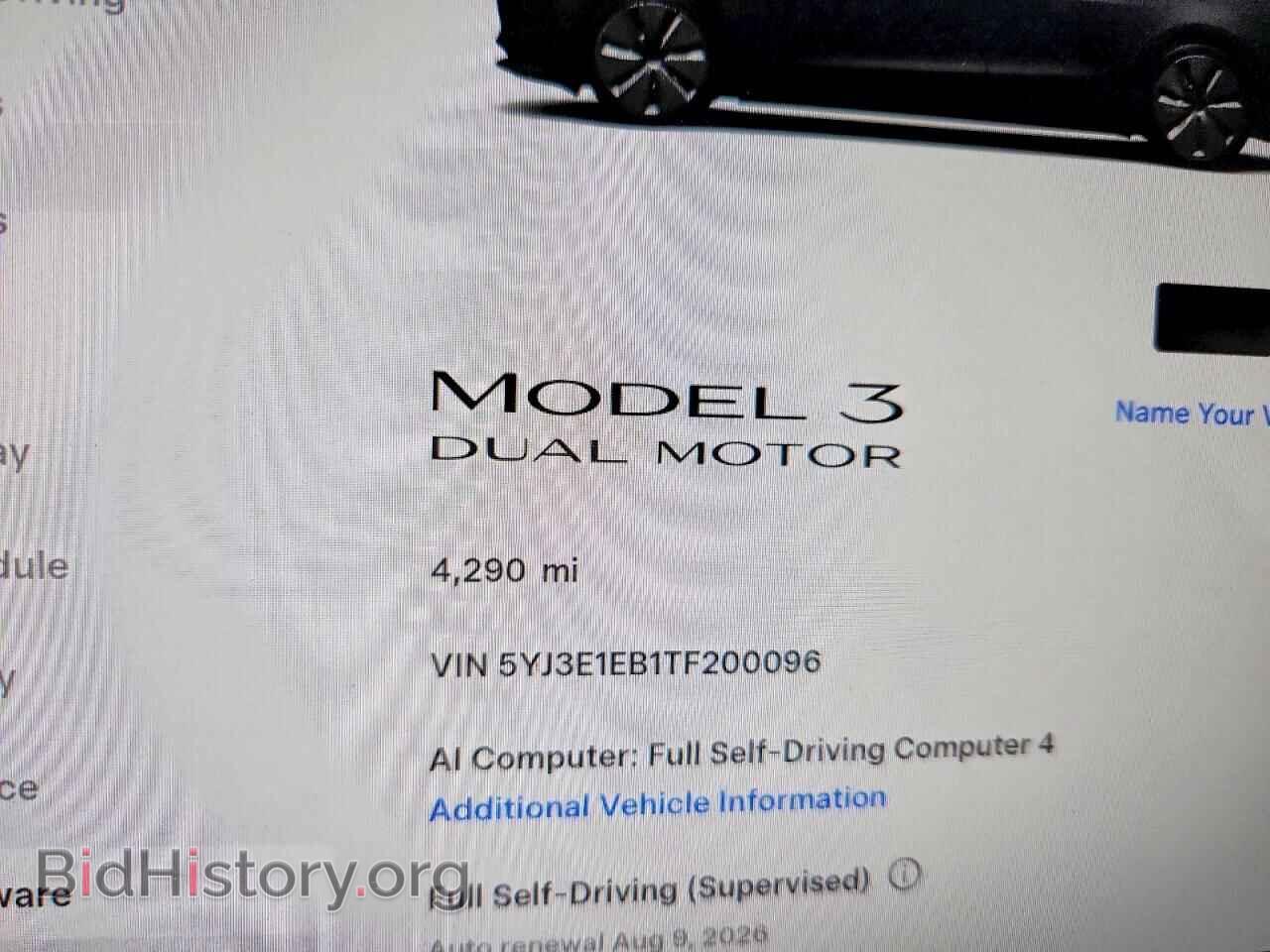 2026 TESLA MODEL 3 - VIN: 5YJ3E1EB1TF200096 - Photo 9