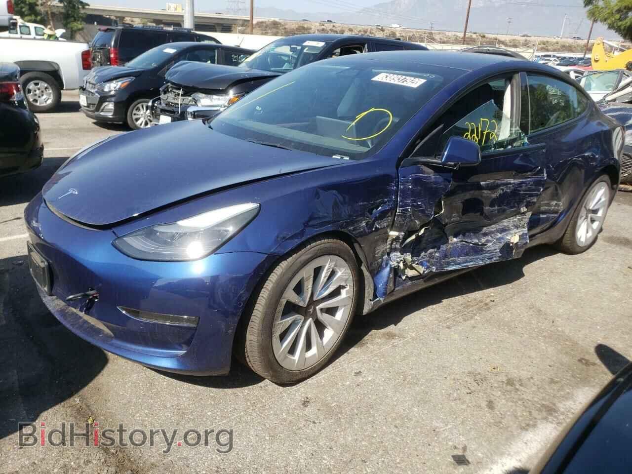 Photo 5YJ3E1EA4NF142687 - TESLA MODEL 3 2022
