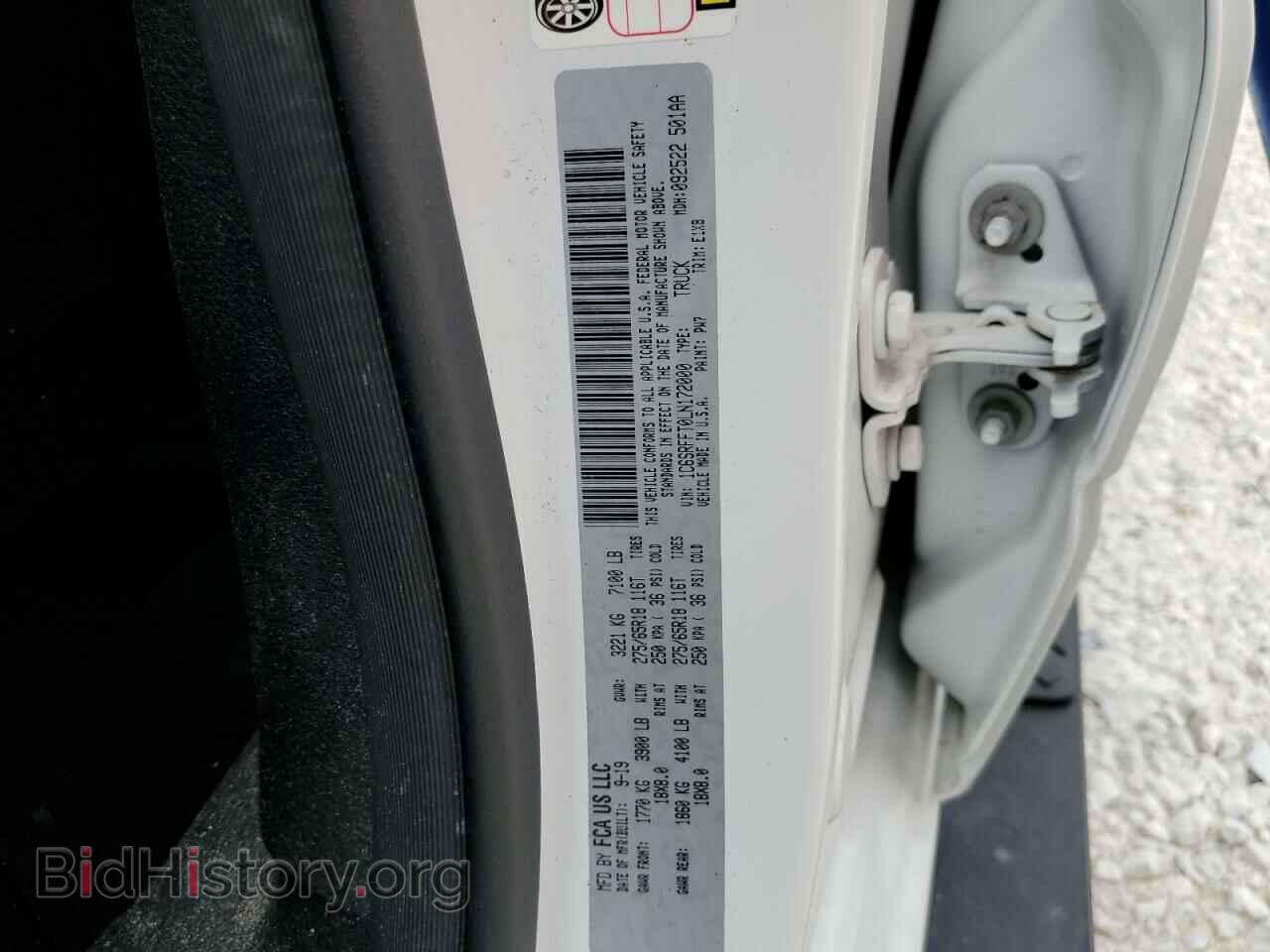 2020 RAM 1500 - VIN: 1C6SRFFT0LN172000 - Фото 10