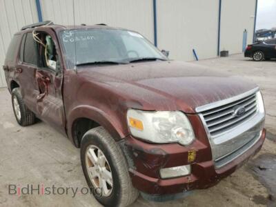 2010 Ford EXPLORER Explorer X, burgundy — VIN 1FMEU7DE3AUA81543, Copart
