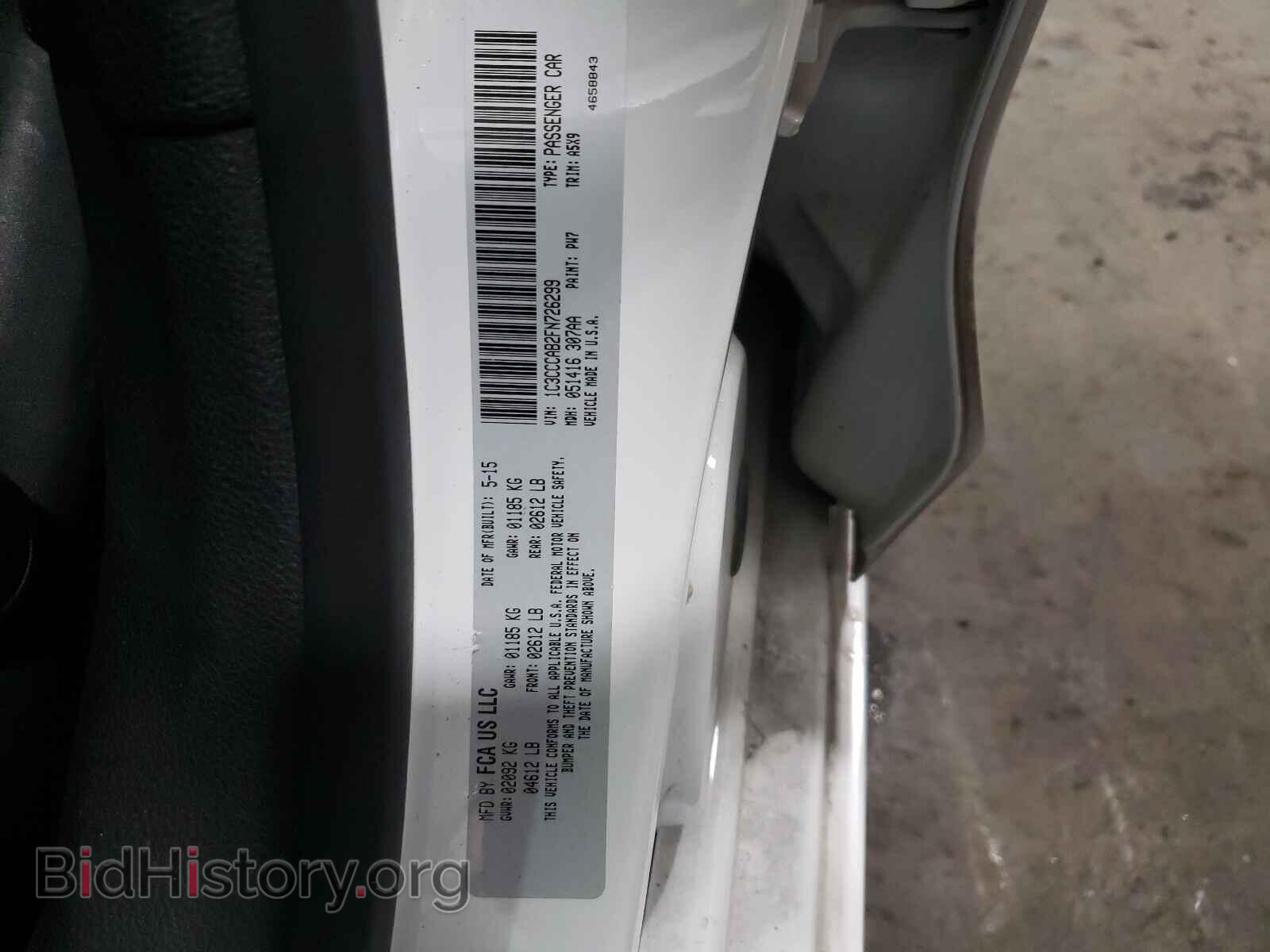 2015 CHRYSLER 200 - VIN: 1C3CCCAB2FN726299 - Фото 10