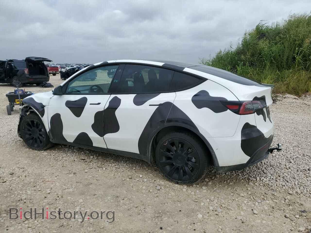 2022 TESLA MODEL Y - VIN: 7SAYGDEE1NA001175 - Фото 2
