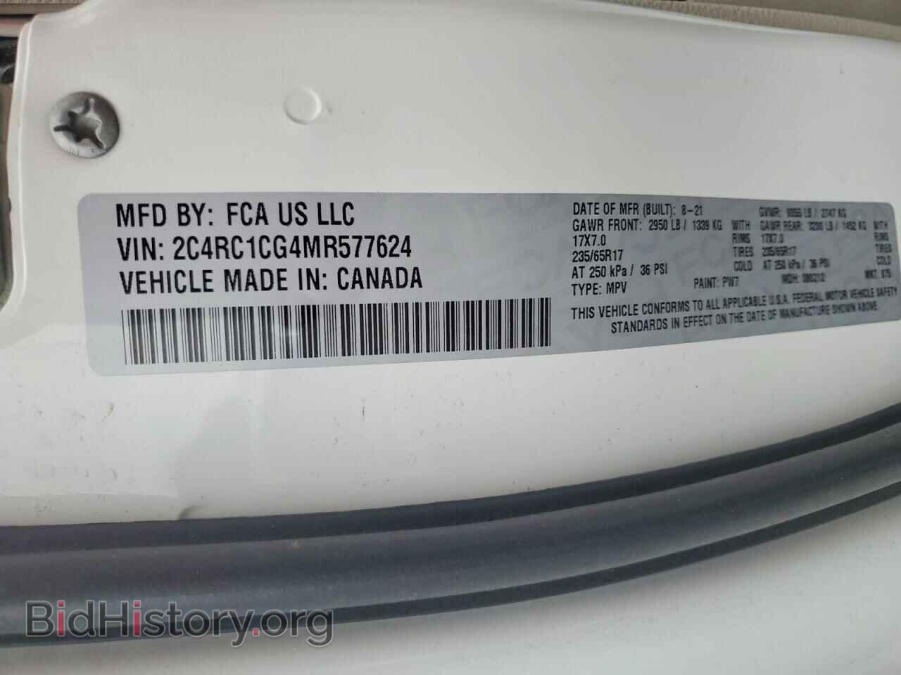 2021 CHRYSLER MINIVAN - VIN: 2C4RC1CG4MR577624 - Photo 13