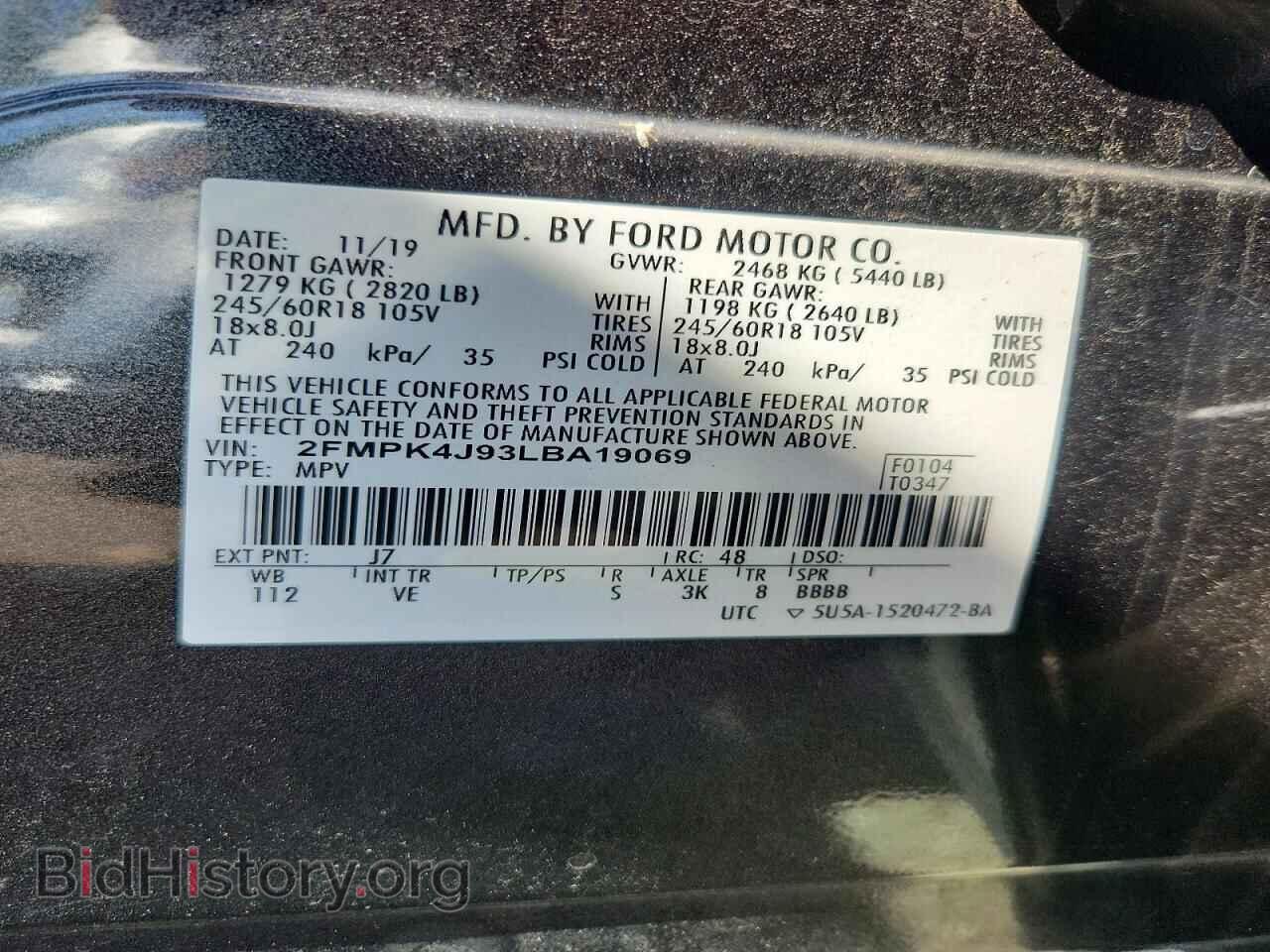 2020 FORD EDGE - VIN: 2FMPK4J93LBA19069 - Photo 13