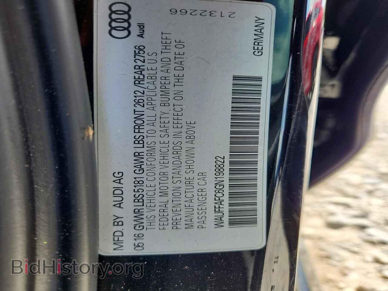 2016 AUDI A6 - VIN: WAUFFAFC6GN198822 - Фото 12