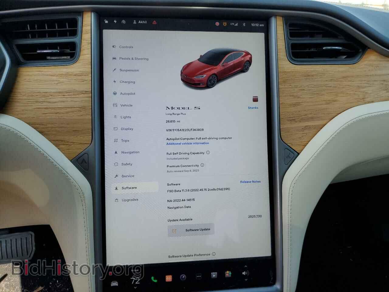 2020 TESLA MODEL S - VIN: 5YJSA1E23LF363808 - Фото 9