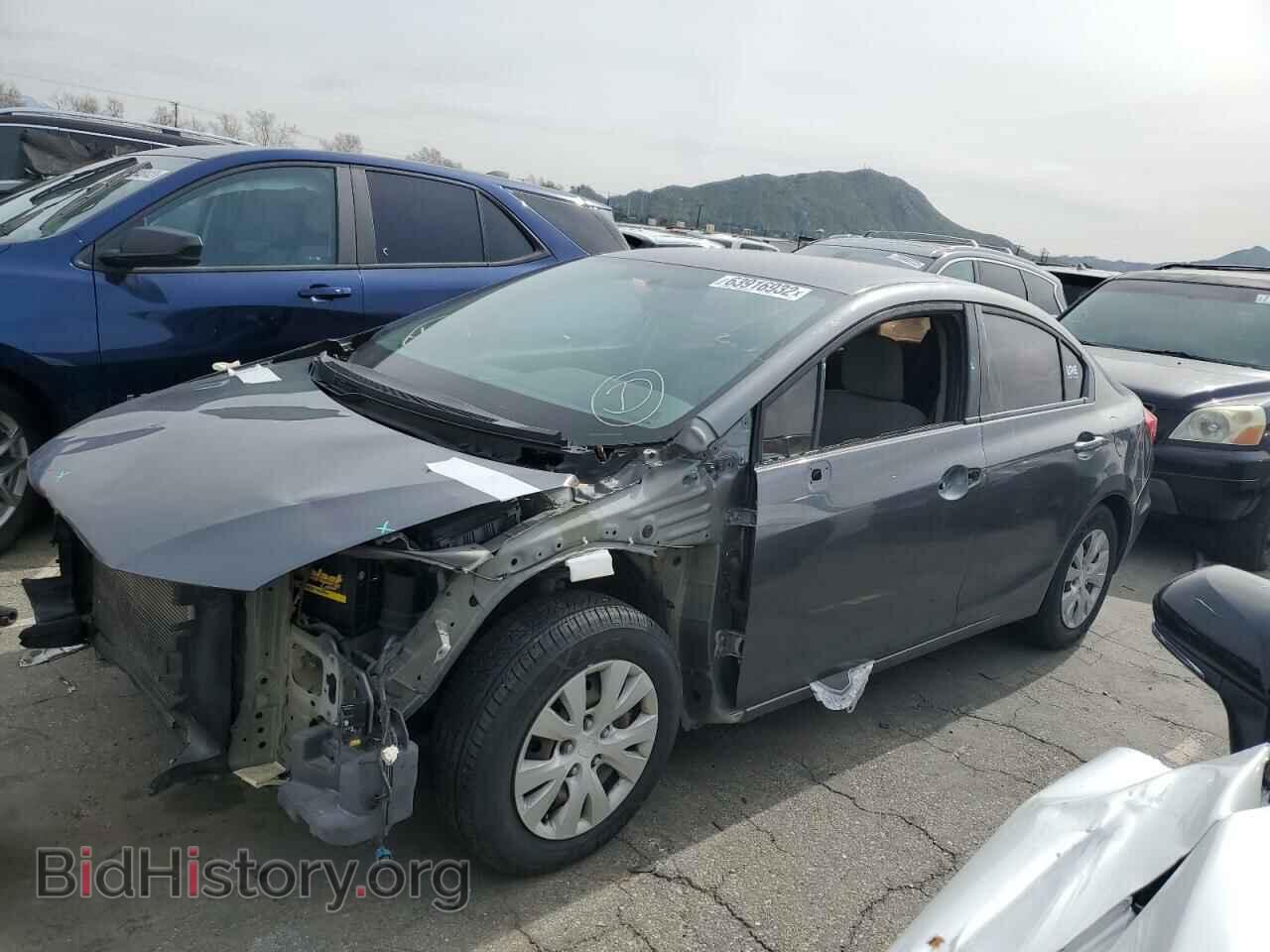 2012 HONDA CIVIC - VIN: 2HGFB2F55CH313193 - Фото 2