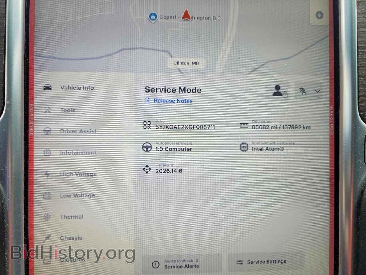 2016 TESLA MODEL X - VIN: 5YJXCAE2XGF005711 - Photo 9