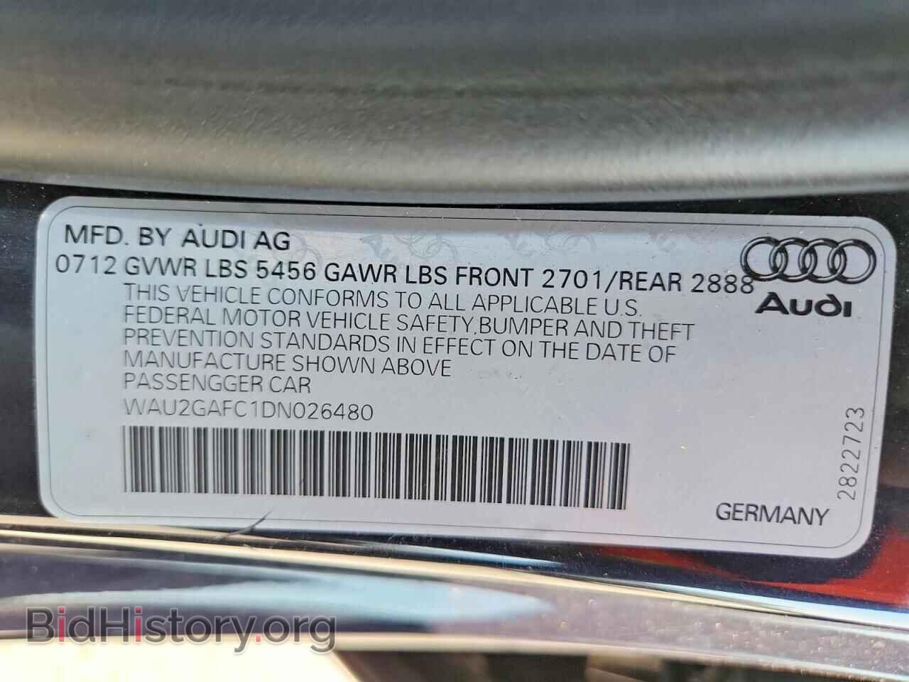 2013 AUDI A7 - VIN: WAU2GAFC1DN026480 - Photo 12