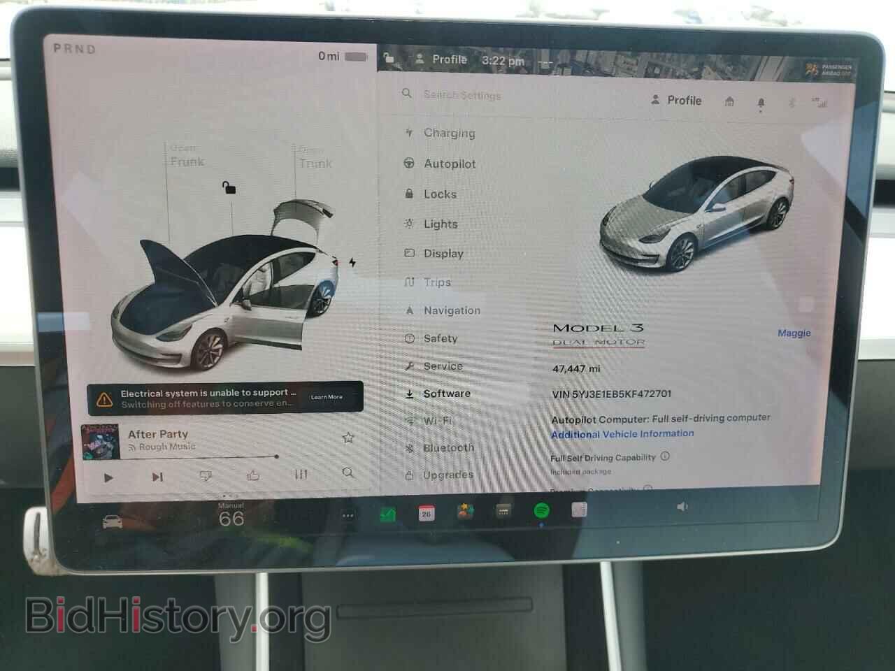 2019 TESLA MODEL 3 - VIN: 5YJ3E1EB5KF472701 - Фото 9