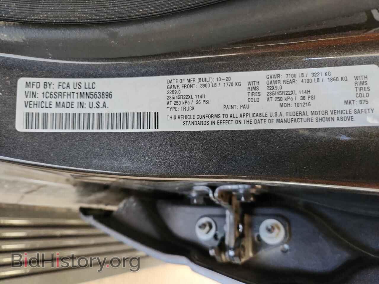 2021 RAM 1500 - VIN: 1C6SRFHT1MN563896 - Photo 13