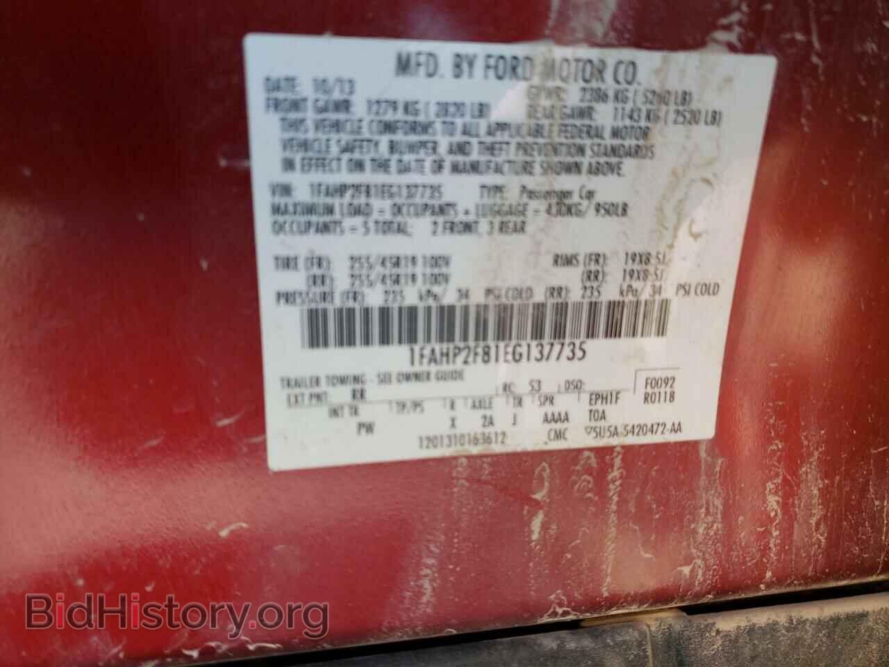 2014 FORD TAURUS - VIN: 1FAHP2F81EG137735 - Photo 10