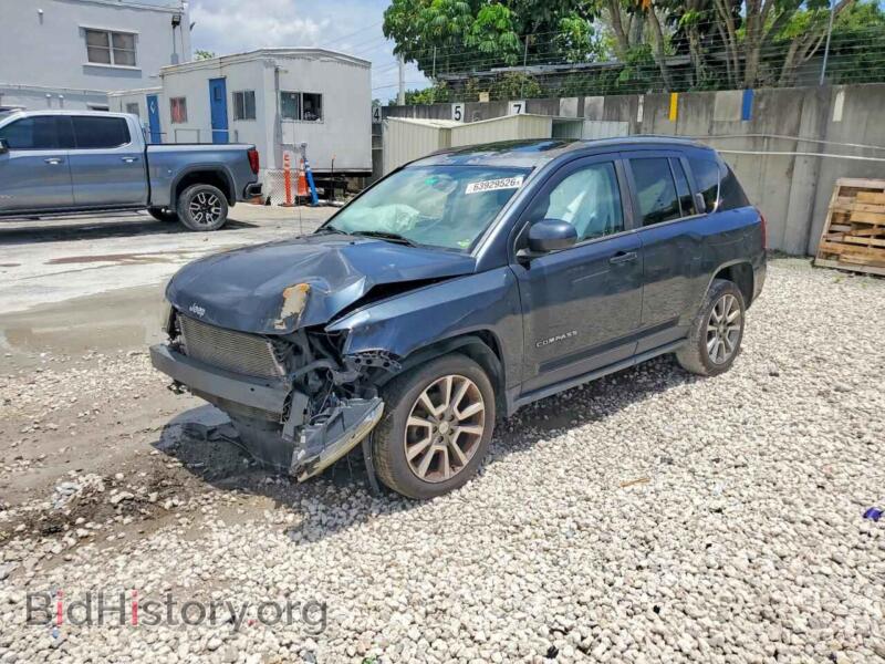 2016 Jeep COMPASS Latitude (VIN 1C4NJCEA9GD546837) — photo 1 of 13, Copart, damage: front end