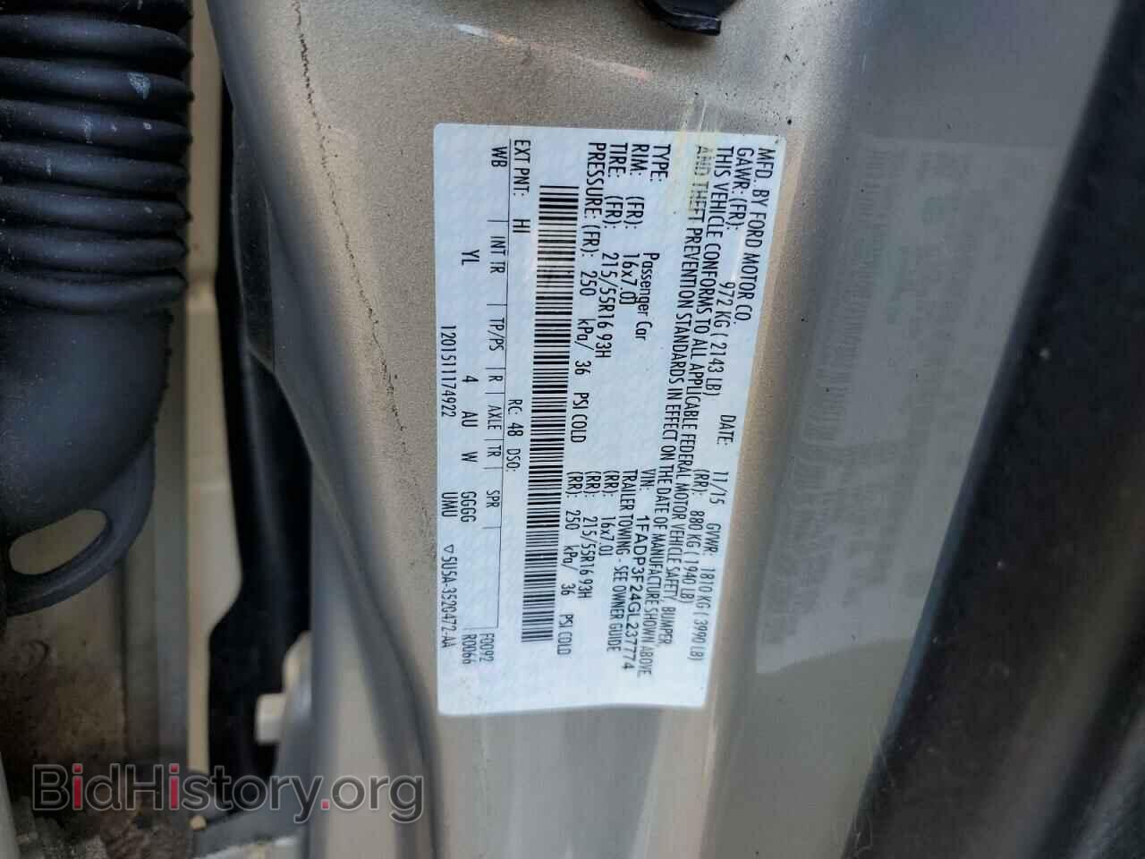 2016 FORD FOCUS - VIN: 1FADP3F24GL237774 - Фото 12