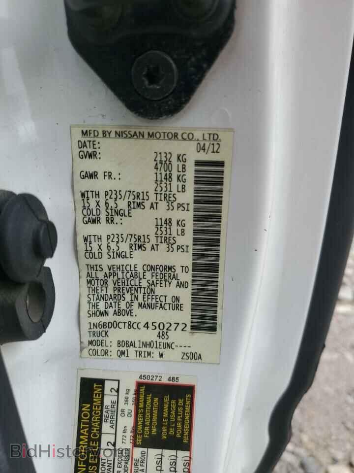 2012 NISSAN FRONTIER - VIN: 1N6BD0CT8CC450272 - Фото 12