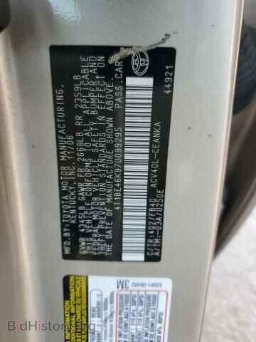 2007 TOYOTA ALL Models - VIN: 4T1BE46K97U099295 - Фото 12