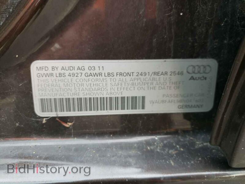 2011 Audi A4 (VIN WAUBFAFL5BN047803) — фото 10 из 10