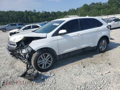 2018 Ford EDGE SEL, white — VIN 2FMPK3J93JBB68119, Copart