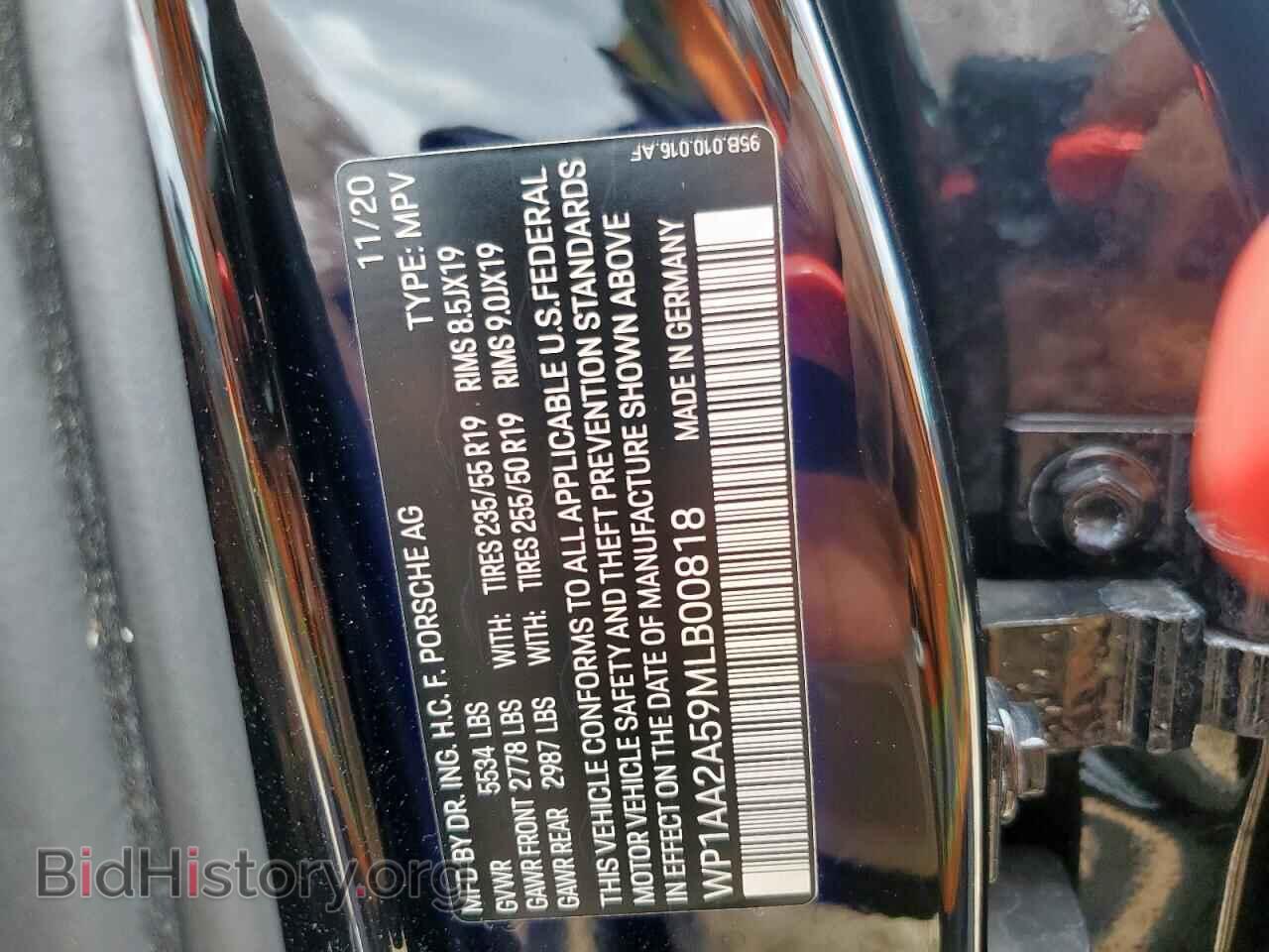 2021 PORSCHE MACAN - VIN: WP1AA2A59MLB00818 - Photo 13