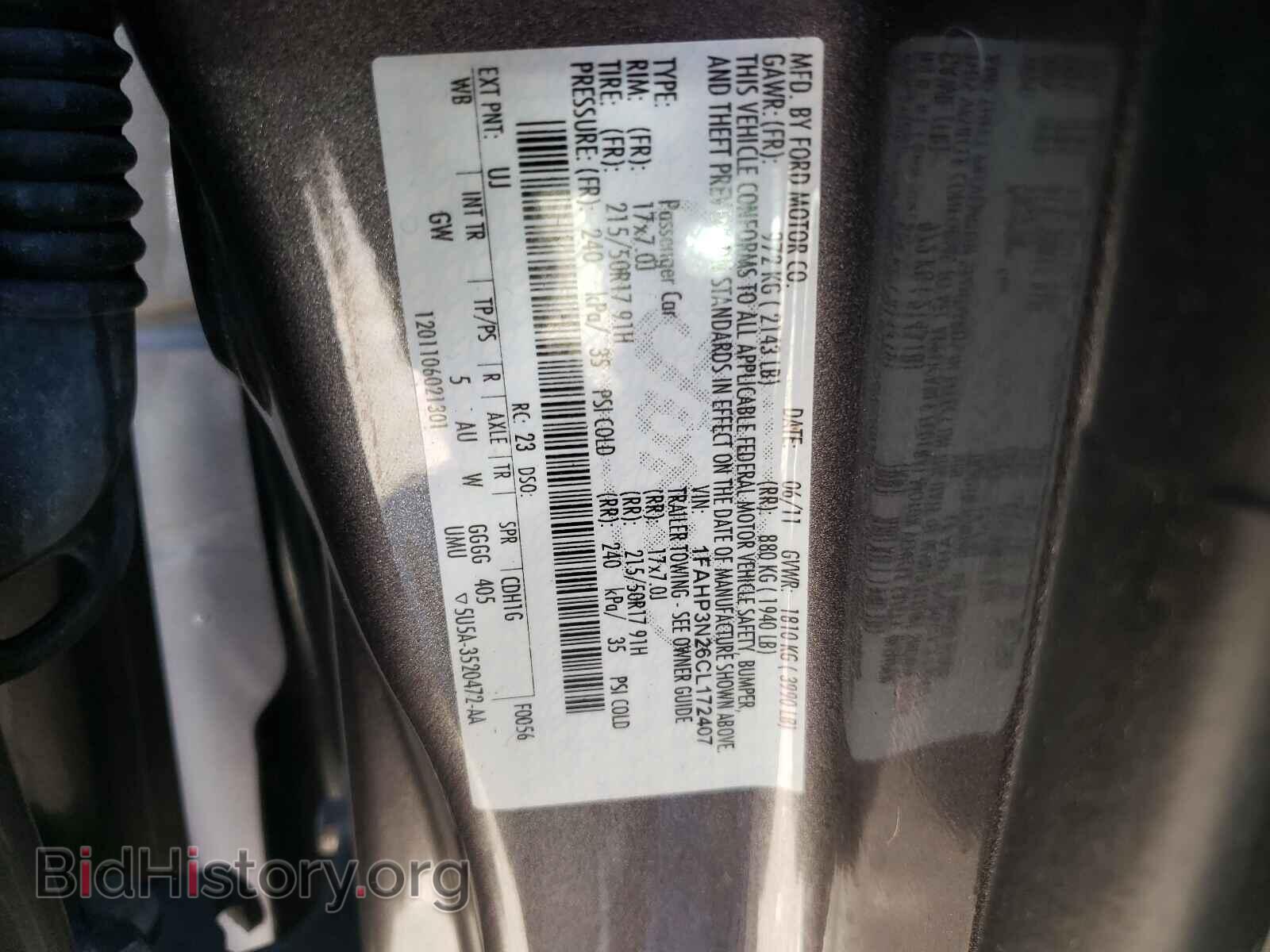 2012 FORD FOCUS - VIN: 1FAHP3N26CL172407 - Фото 10
