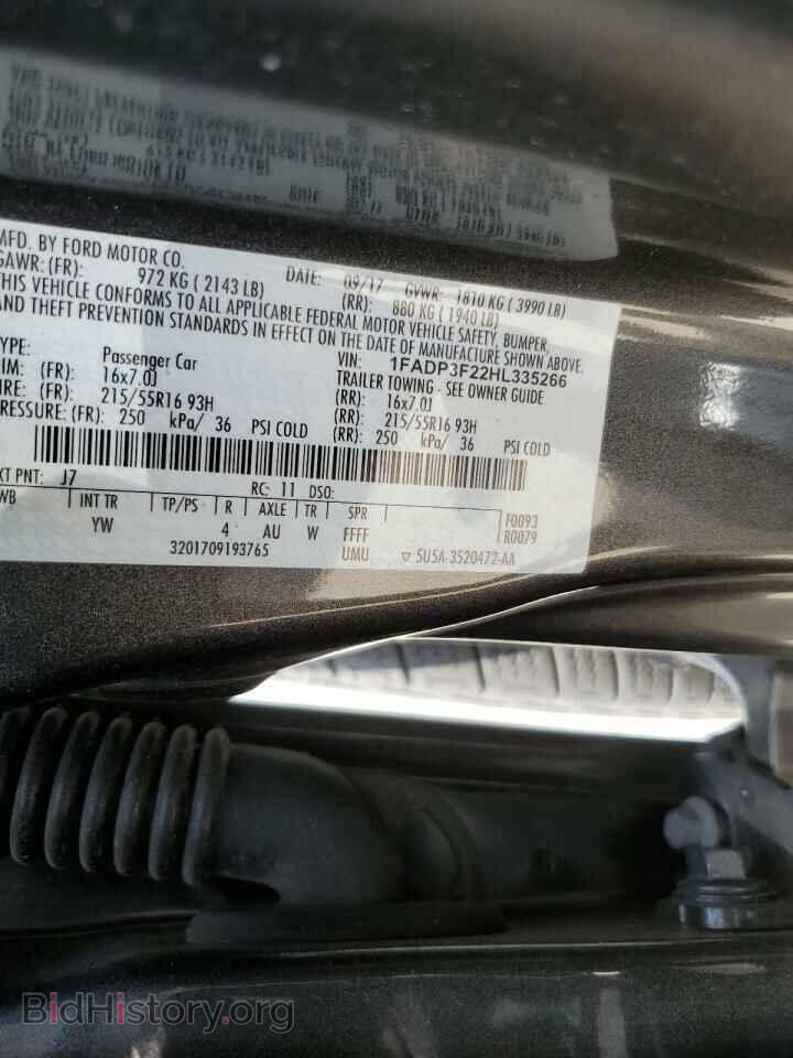 2017 FORD FOCUS - VIN: 1FADP3F22HL335266 - Photo 12