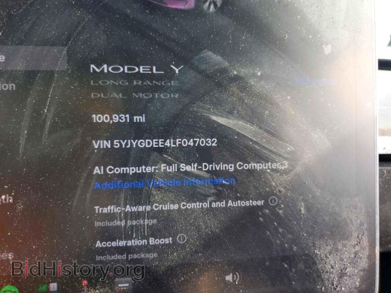 2020 TESLA MODEL Y - VIN: 5YJYGDEE4LF047032 - Фото 9